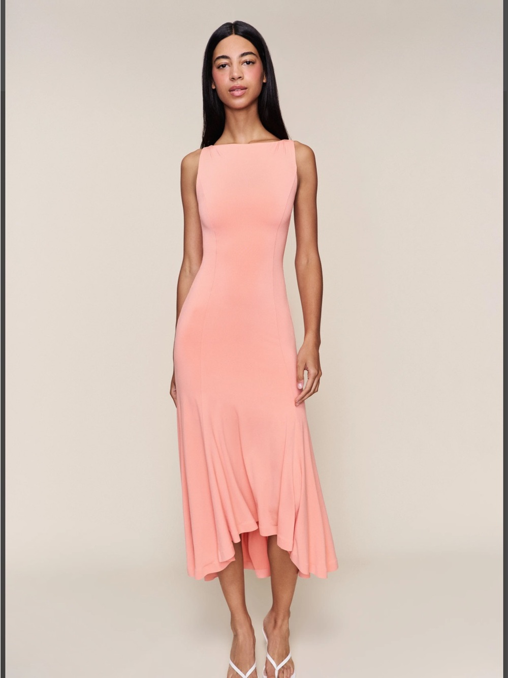 Revolve Guizio Daye Midi Dress in Light Coral xxs retail $198